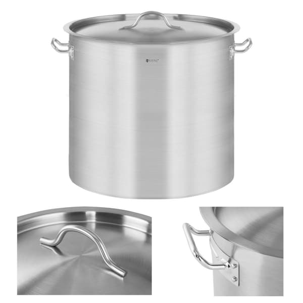 Serveringsgryte med lokk, rustfritt stål, for induksjonskomfyr, 21 L