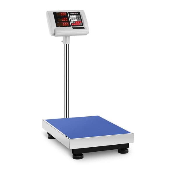 Lagerplattformvekt med 40x50cm strømforsyning + batteri 300kg / 50g