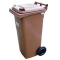 Miniatyrbild 1 av 6: Europlast Österrike avfalls- och soptunna container - brun 120L BIO + GRID