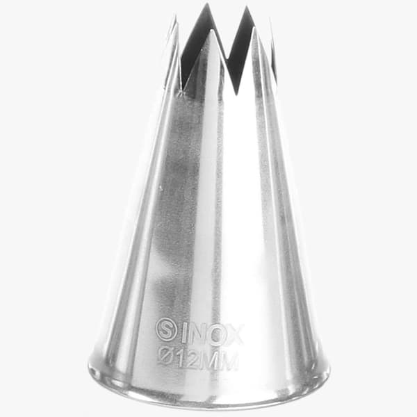 Stjernetip til kageposeærmer, ståldiameter. 12 mm - ENDI 551424