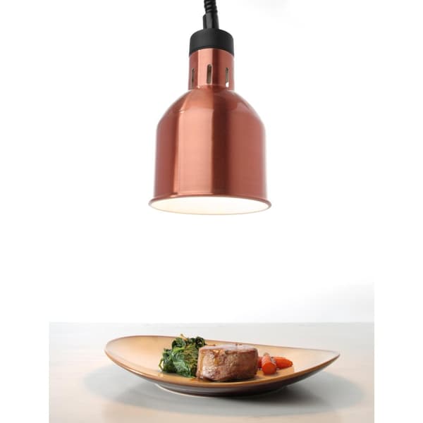 Ruoanlämmityslamppu - riippuva sylinterimäinen, kartiomainen kupari 250W