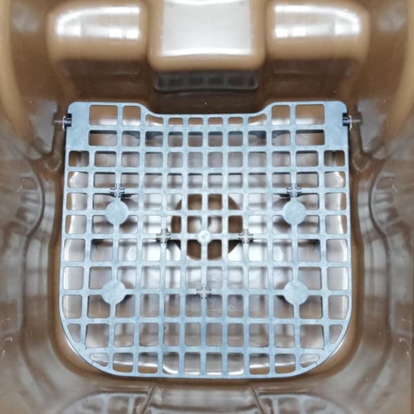 BIO avfallsbeholder med dobbel bunn, brun, 240L BIO + GRID