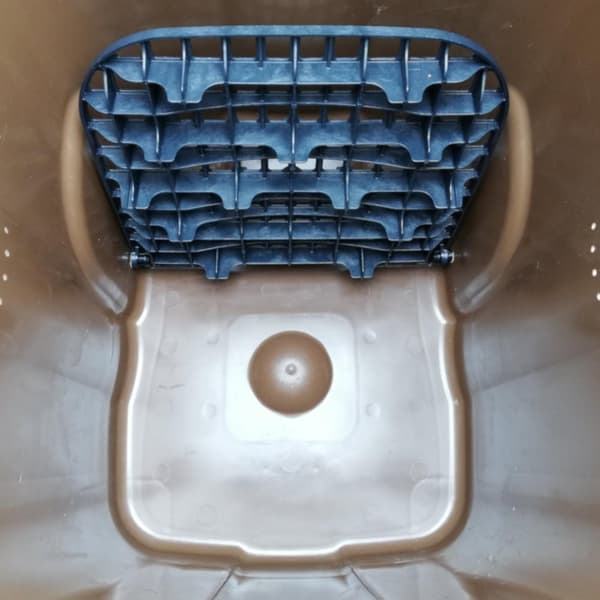 BIO avfallsbeholder med dobbel bunn, brun, 240L BIO + GRID
