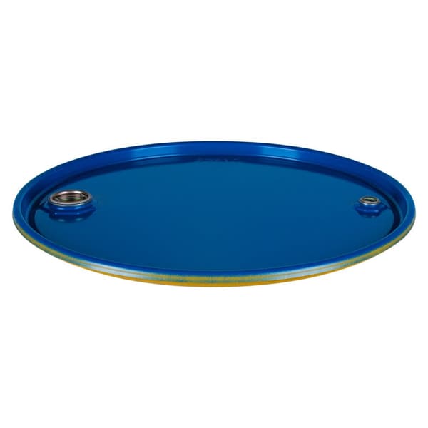 ISO OH metal ståltønde, aftageligt låg, 2 huller 2'' og 3/4'', lakeret, 210L