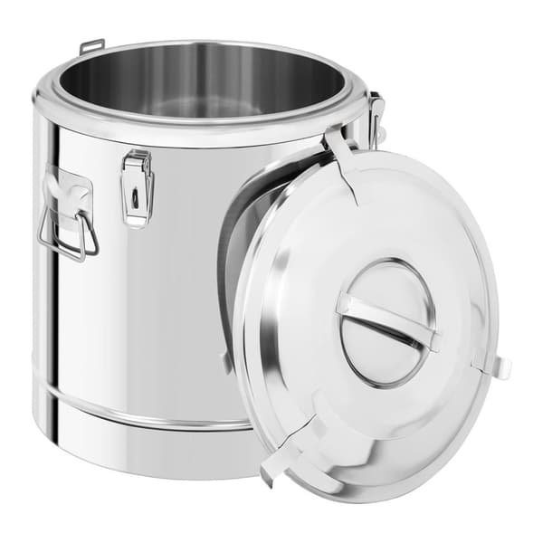 Catering termos med kran for transport av drikke, stål, 40L