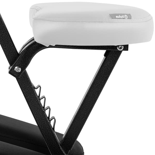 Massasjestol sammenleggbar opptil 130 kg, hvit