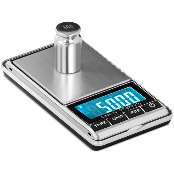 Presisjonssmykkeskala lommestykke som teller LCD 500 g / 0,01 g