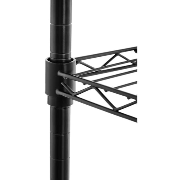 Gjennombrudt trådlagerstativ med 5 hyller 55 x 44,5 x 150 cm opp til 150 kg