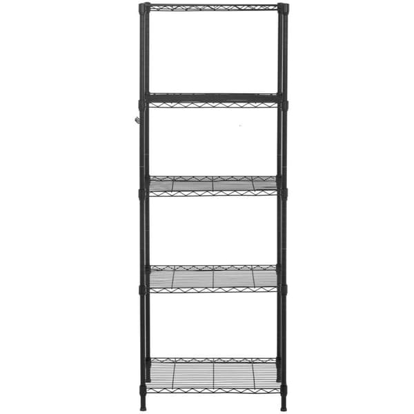 Gjennombrudt trådlagerstativ med 5 hyller 55 x 44,5 x 150 cm opp til 150 kg
