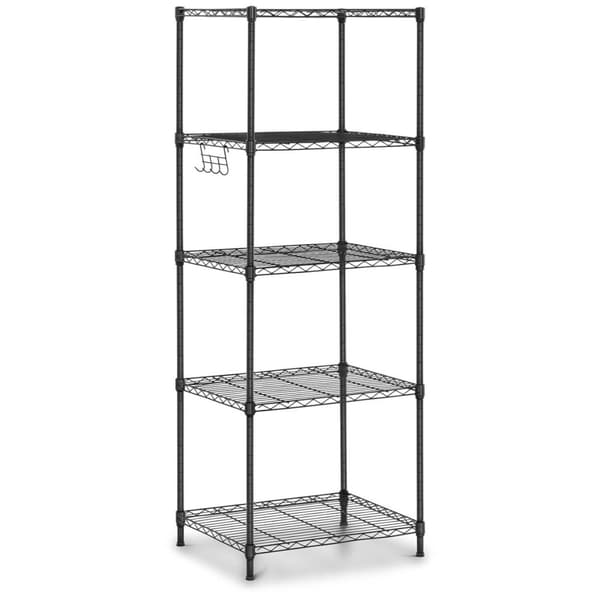 Gjennombrudt trådlagerstativ med 5 hyller 55 x 44,5 x 150 cm opp til 150 kg