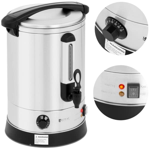 Varmvattenberedare dubbelvägg stål 14,5L 2500 W