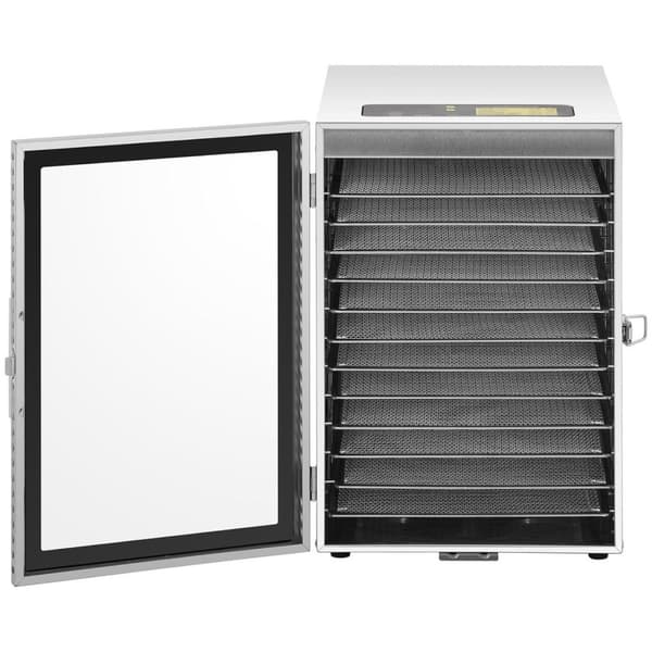 Professionell mattorkare för örter, frukter, svampar, 12 galler, 800 W