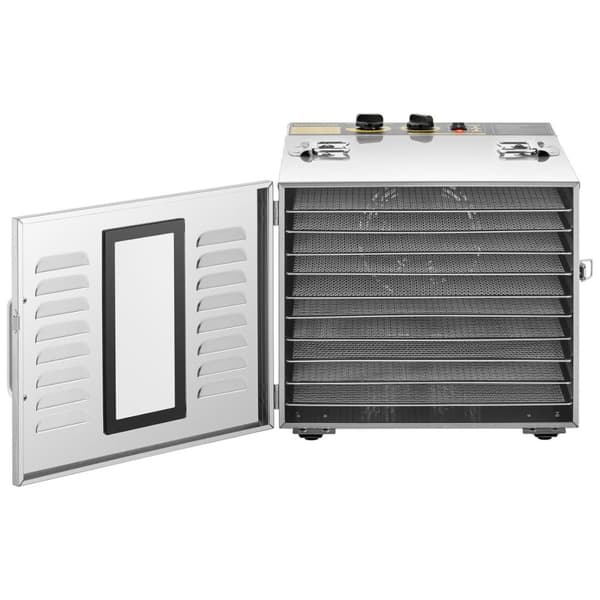Industriel madtørrer urter frugtsvampe 10 riste 1000 W