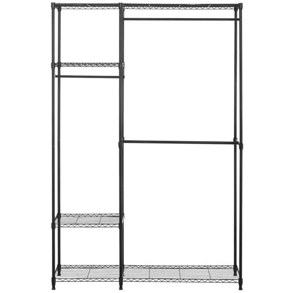 Tøjstativ til omklædningsrum omklædningsrum 4 hylder 3 bøjler 119 x 45 x 179,5 cm op til 270 kg