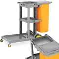 Miniatyrbillede 1 af 5: Servicevogn med hylder, moppeholder og vaskepose + betræk