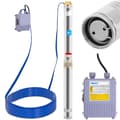 Miniatyrbilde 1 av 4: Nedsenkbar pumpe for dyp brønn, laget av rustfritt stål, 9000 l/t. opptil 72 m