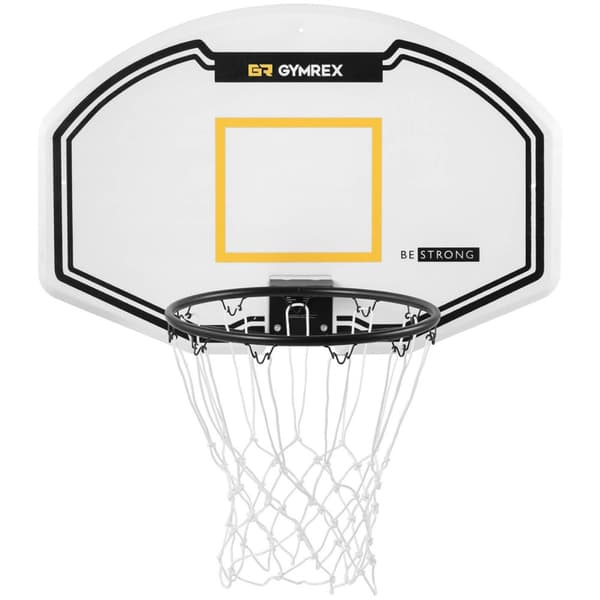 Basketballkurv med bøjle til vægmontering 61x91 cm