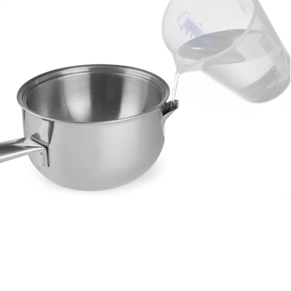 Stålgryte med vannkappe 1 l 300 x 165 x 95 mm - Hendi 833032