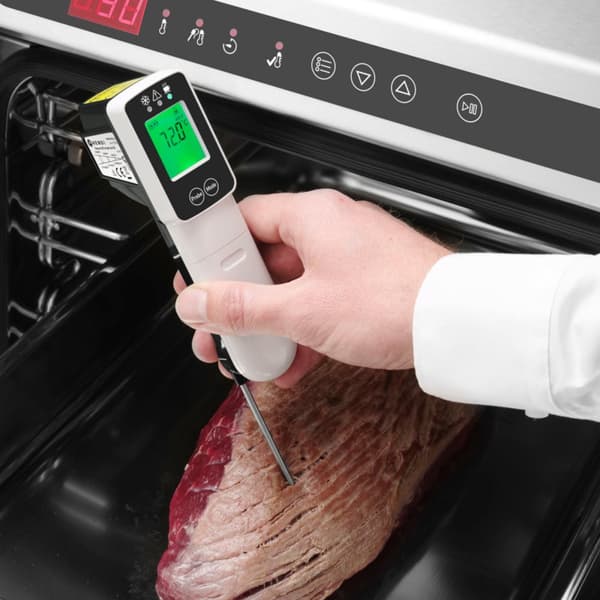 Digital infraröd HACCP gastronomisk termometer med sond från -60C till 350C - Hendi 271254