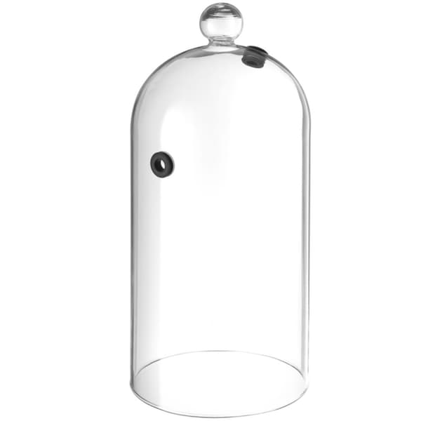 Langsgående glasskuppel for røyking av mat på tallerken med dia. 130 mm - Hendi 199657