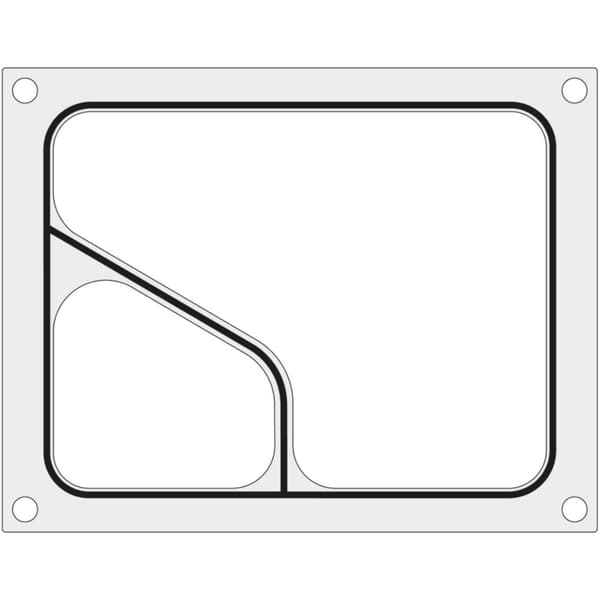 Matriseform for MCS sveisemaskiner for todelt COLT brett 227x178 mm - Hendi 805510