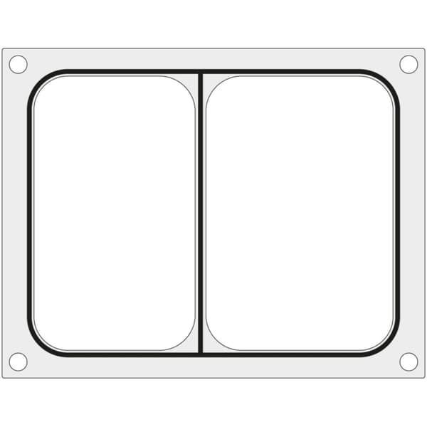 Dyseform til CAS CDS-01 svejsemaskine til todelt bakke 227x178 mm - Hendi 805398