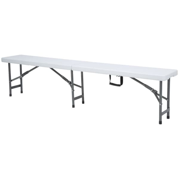 Sammenklappelig cateringbænk hvid 1830 x 300 x 430 mm - Hendi 811191