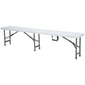 Miniatyrbillede 2 af 2: Sammenklappelig cateringbænk hvid 1830 x 300 x 430 mm - Hendi 811191