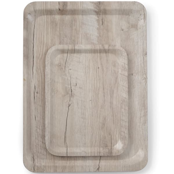 Serveringsbakke lamineret lyst træ 430 x 330 mm - Hendi 508862