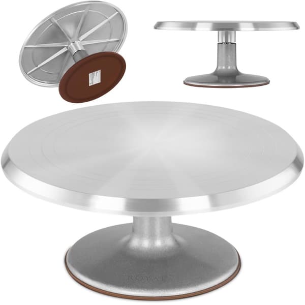Kakestativ for kaker, kjeks, roterende, aluminiumsdiameter. 31 cm