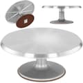 Miniatyrbilde 1 av 4: Kakestativ for kaker, kjeks, roterende, aluminiumsdiameter. 31 cm