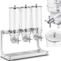Miniatyrbilde 1 av 3: Dispenser dispenser for risflak, godteri, gjennomsiktig, trippel, 10,5 l