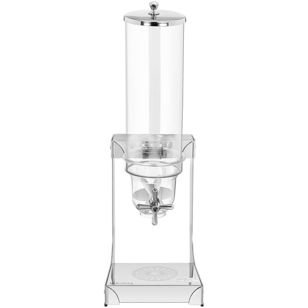 Dispenser dispenser för risflingor, godis, transparent, rostfritt stål, 3,5 l