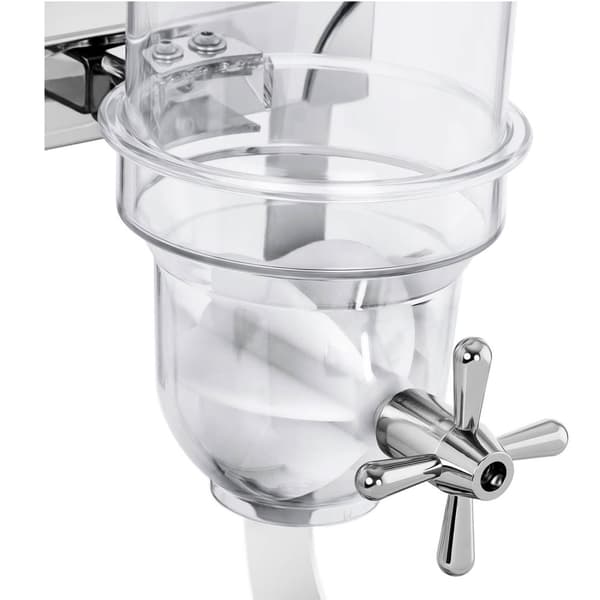 Dispenser dispenser för risflingor, godis, transparent, rostfritt stål, 3,5 l
