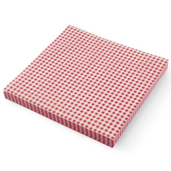 Pergamenttipaperi välipaloihin, perunoihin, RAASTETTU printti, 500 kpl. 306x305 mm - Hendi 678176