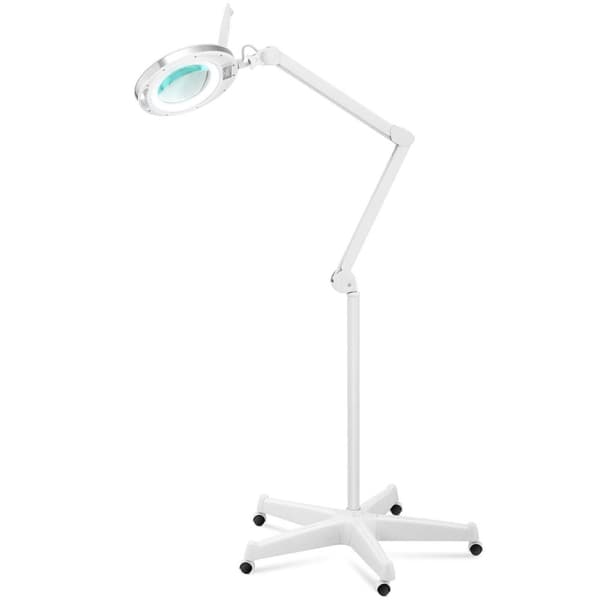 Kosmetisk lupelampe med forstørrelsesglass, mobil, 5 dpi, 60x LED dia. 127 mm