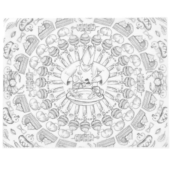Pergamenttipaperi ranskanperunoiden välipaloihin, CHEF print, 500 kpl. 250x200 mm - Hendi 678220