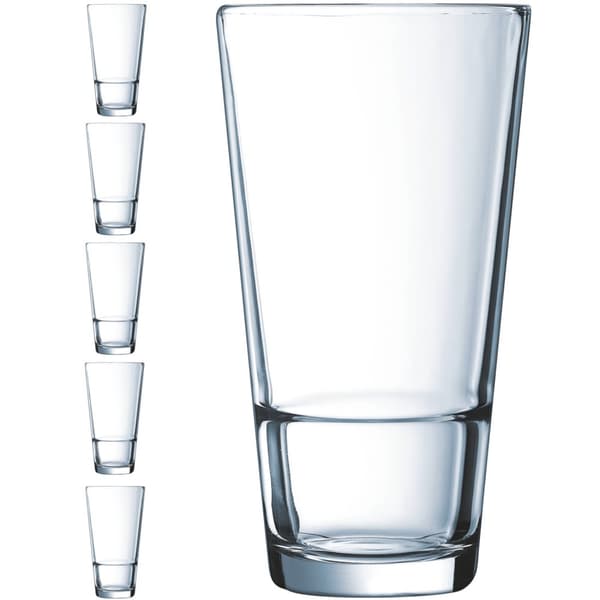 Arcoroc STACK UP høyt glass 470 ml sett med 6 - Hendi H5641