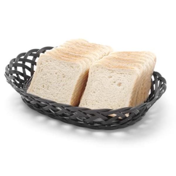 Korgbehållare för frukt och grönsaker, flätad, oval, 320x230x55 mm - Hendi 426265