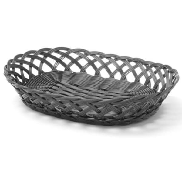 Korgbehållare för frukt och grönsaker, flätad, oval, 320x230x55 mm - Hendi 426265