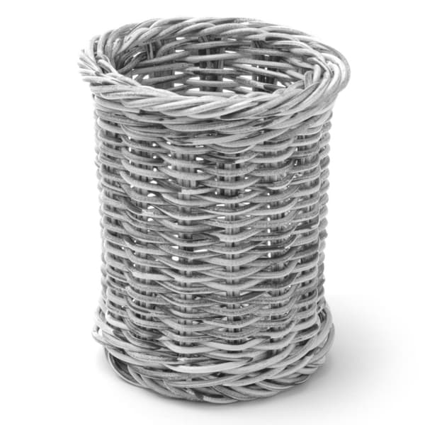 Kori ruokailuvälineille, haarukoille, veitsille, lusikoille, pyöreä, harmaa melange, halk. 100x120 mm - Hendi 426197