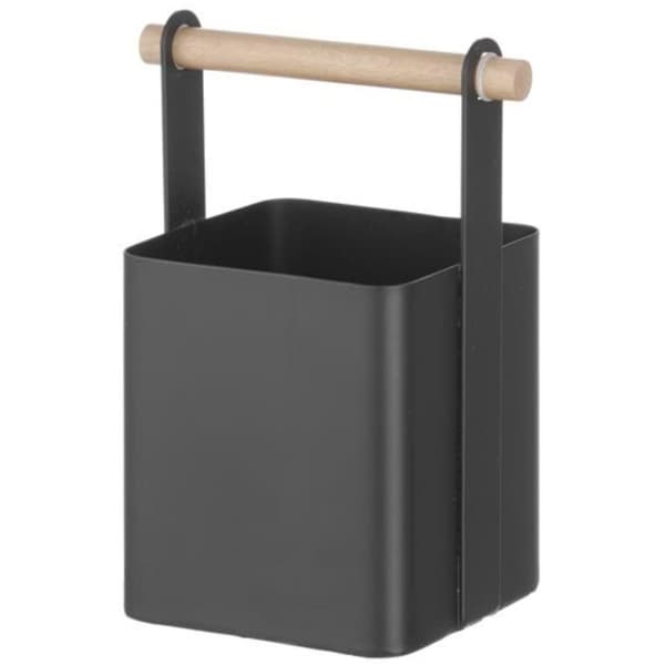 Organizer bordkurv for bestikk med trehåndtak 14x10,5x19 cm - Hendi 427064