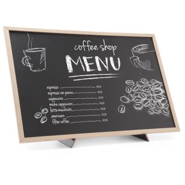 MENY reklaminformationstavla med stödfot 40x60 cm - Hendi 664131