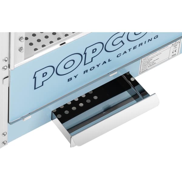 Maskinautomatisk retro popcorn popper TEFLON 1600 W 5-6 kg/t - blå