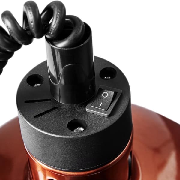 Infrarød IR kokelampe, hengende, kobber, dia. 29 cm 250 W