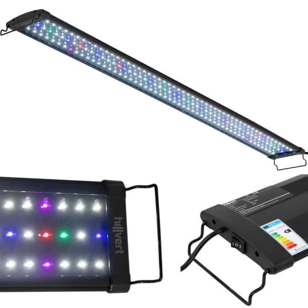 LED-belysningslampe for akvarieplantevekst fullt spekter 156 dioder 113 cm 30 W