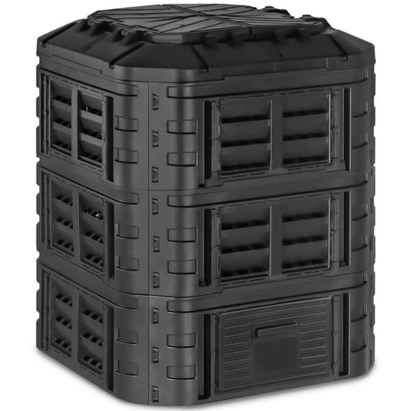 Modulær kompost til hagen for organisk avfall 93 x 93 x 110 cm 860 l