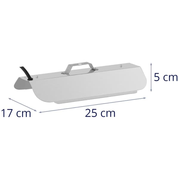 Plantevekstlampe fullspekter 25 x 17 cm 136 LED 100 W sølv