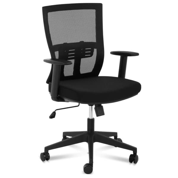 Stol, ergonomisk kontorstol med nettingrygg og korsryggstøtte, maks. 150 kg