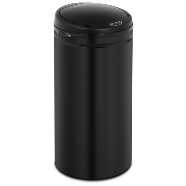 Automatisk, berøringsfri avfallsbeholder med beholder og bevegelsessensor, rekkevidde 30 cm, 42 l, SVART